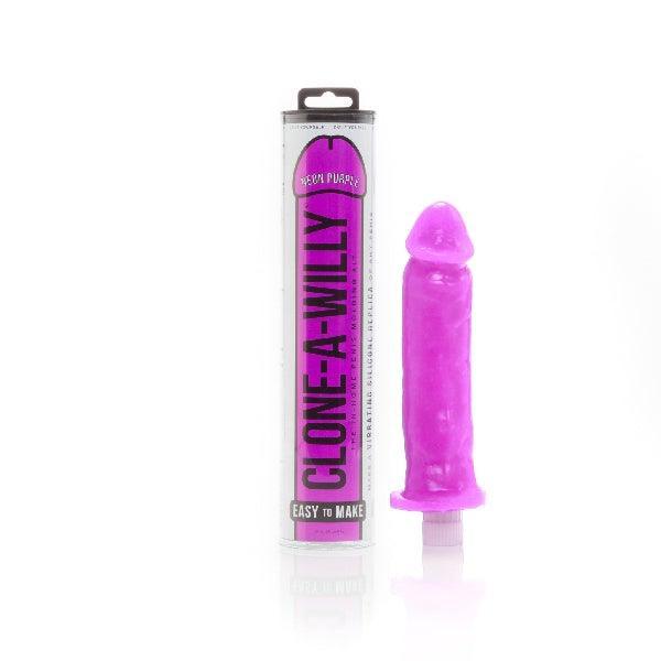 Clone a Willy Neon Silicone Purple - Take A Peek