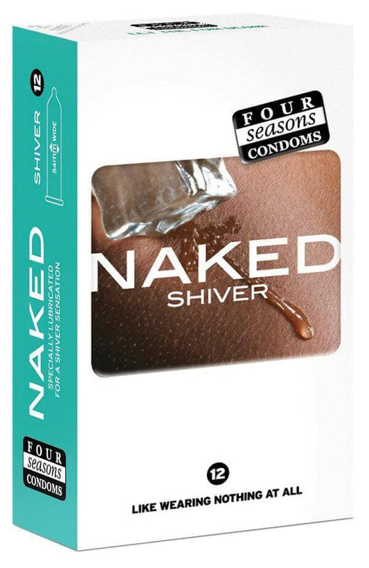 Condom Ultra Thin 12pk Naked Shiver 54mm - (Sold In Packs Of 6) - Take A Peek