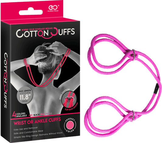 Cotton On Cuffs (Pink) - Take A Peek