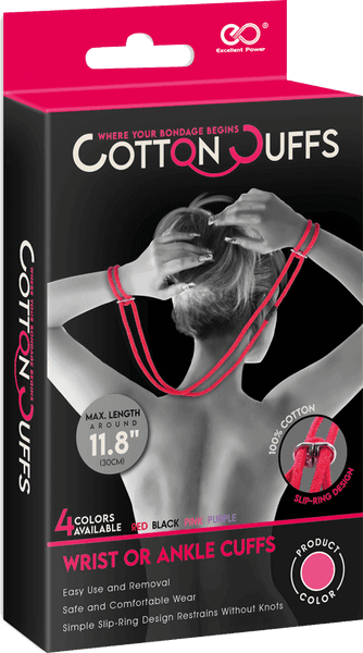 Cotton On Cuffs (Pink) - Take A Peek