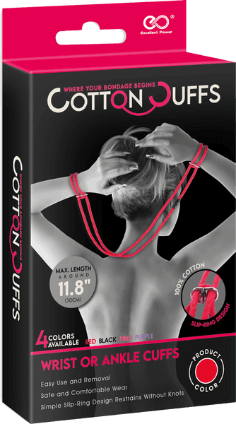 Cotton On Cuffs (Red) - Take A Peek
