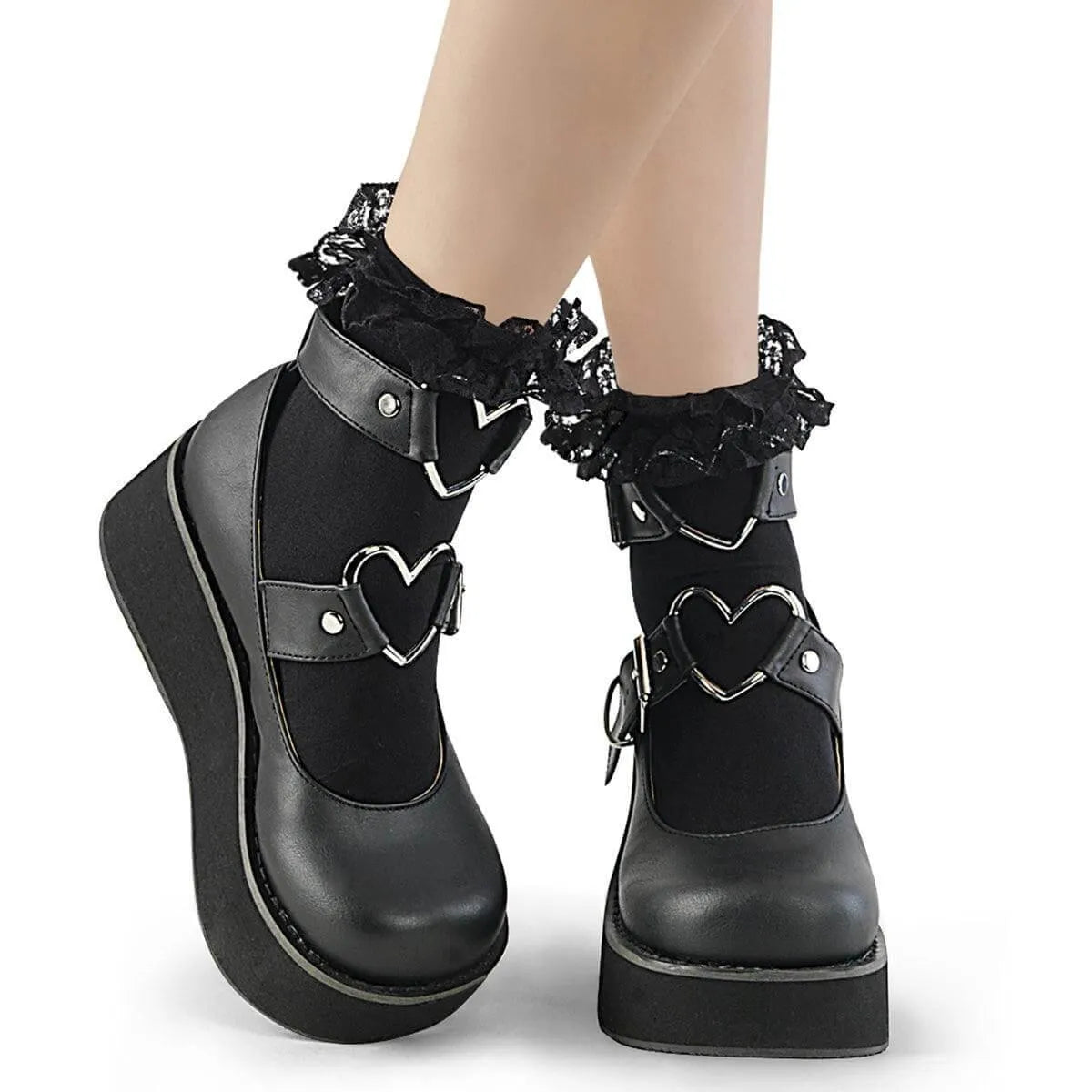 DEMONIA DH-10 ANKLE SOCKS BLACK - Take A Peek