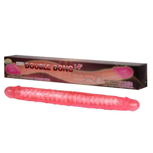 Double Dong 14' Pink (360mmx43mm) - Take A Peek