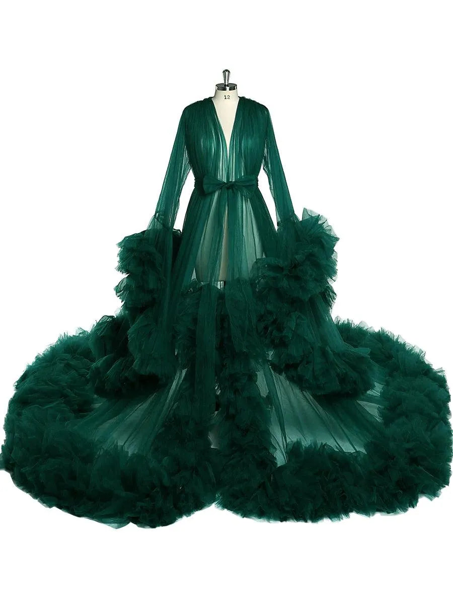 Puffy Ruffles Luxury Robe - Take A Peek