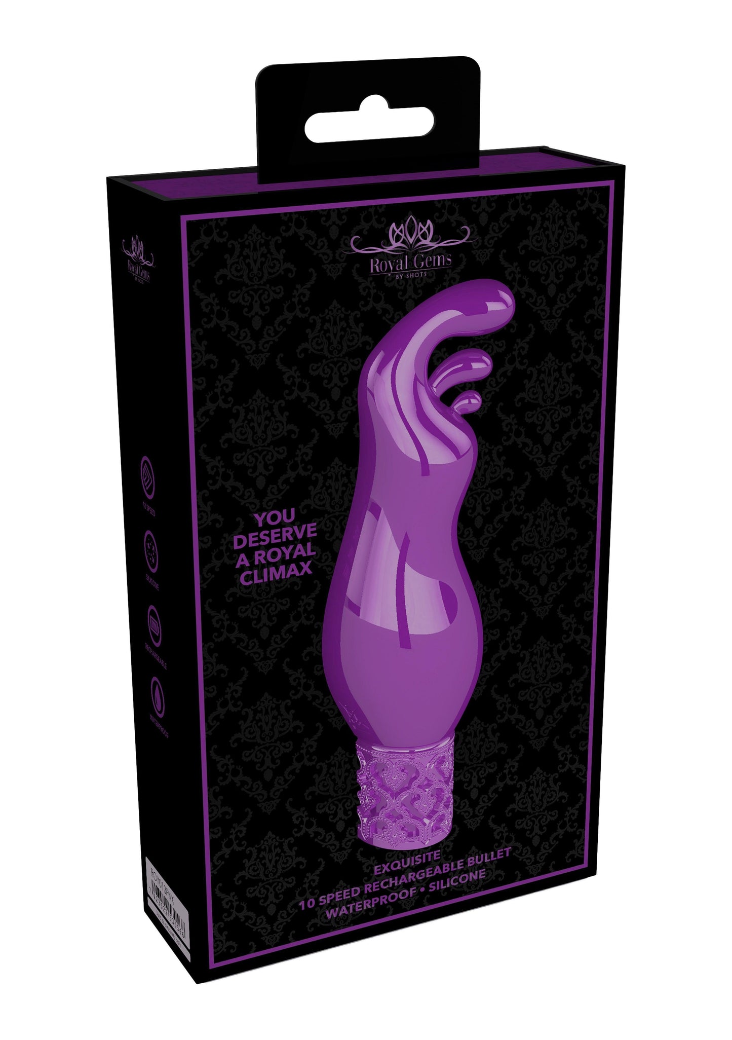 Exquisite - Rechargeable Silicone Bullet - Purple - Take A Peek