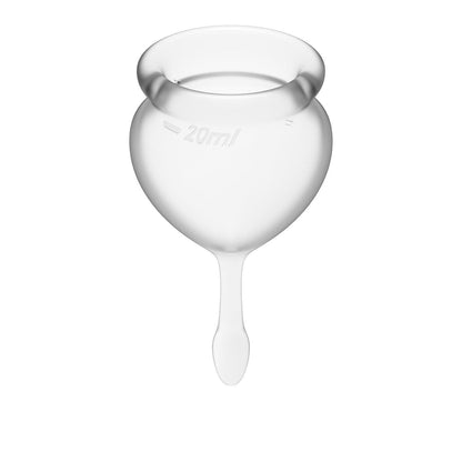 Feel Good Menstrual Cup Transparent 2pcs - Take A Peek