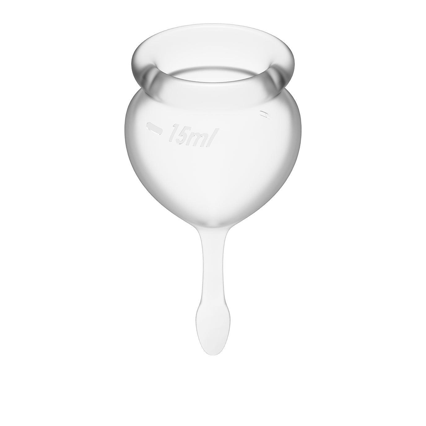 Feel Good Menstrual Cup Transparent 2pcs - Take A Peek
