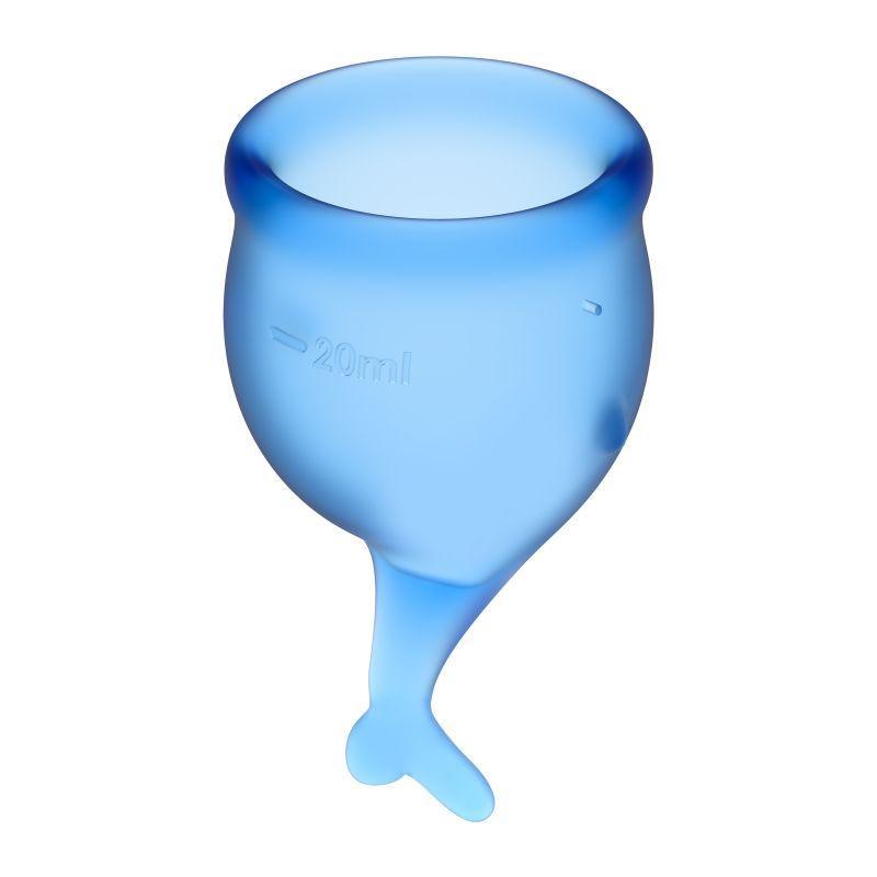 Feel Secure Menstrual Cup Dark Blue 2pcs - Take A Peek