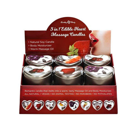3 in 1 Edible Heart Massage Candles - Take A Peek