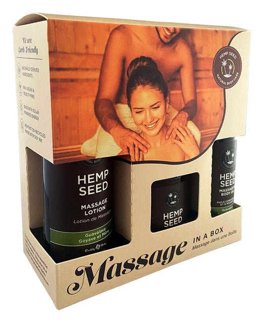 Hemp Seed Massage In A Box - Take A Peek