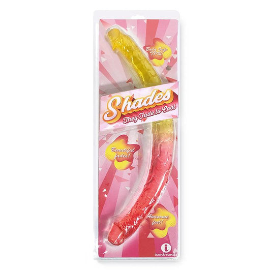 Shades 17'' Jelly TPR Double Dong - Take A Peek