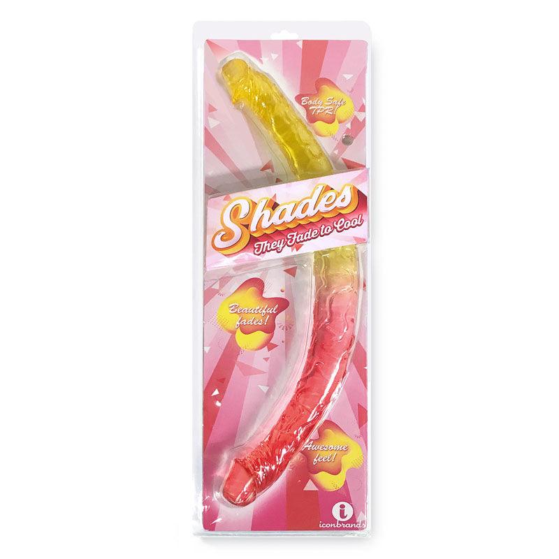 Shades 17'' Jelly TPR Double Dong - Take A Peek