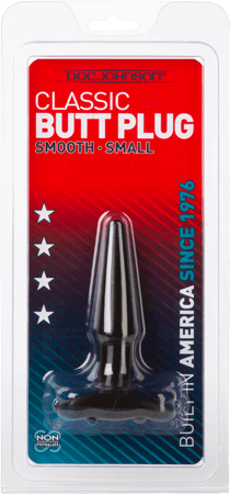 Butt Plug - Smooth - Small (Black) - Take A Peek
