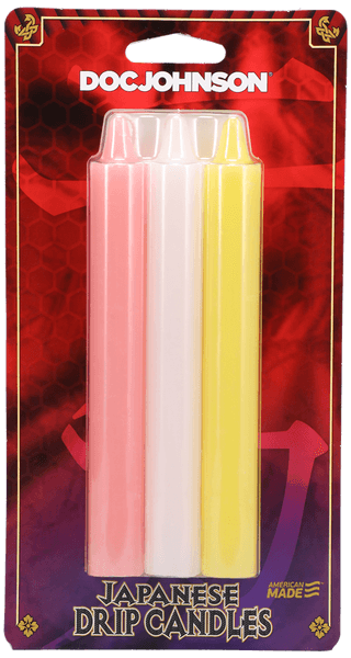 Japanese Drip Candles - 3 Pack - Pink, White, Yellow - Take A Peek