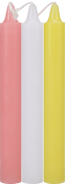Japanese Drip Candles - 3 Pack - Pink, White, Yellow - Take A Peek