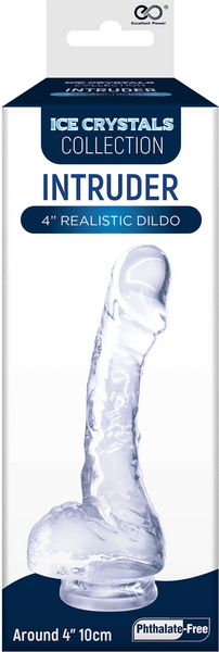 Intruder 4" Realistic Dildo (Clear) - Take A Peek