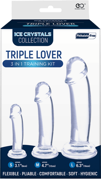 Triple Lover 3 In 1 Training Kit (Clear) - Take A Peek