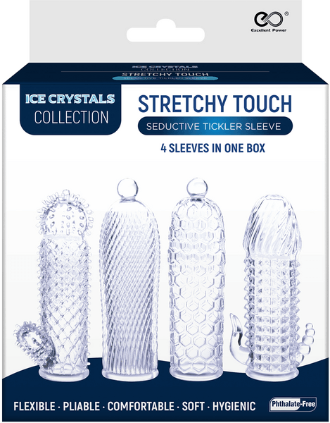 Seductive Tickler Sleeve 4 Pack (Clear) - Take A Peek
