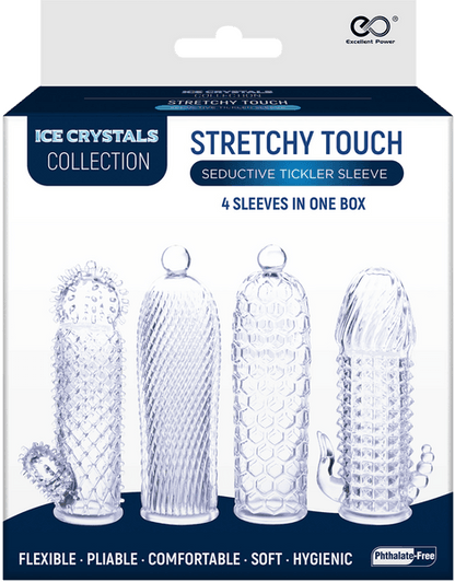 Seductive Tickler Sleeve 4 Pack (Clear) - Take A Peek