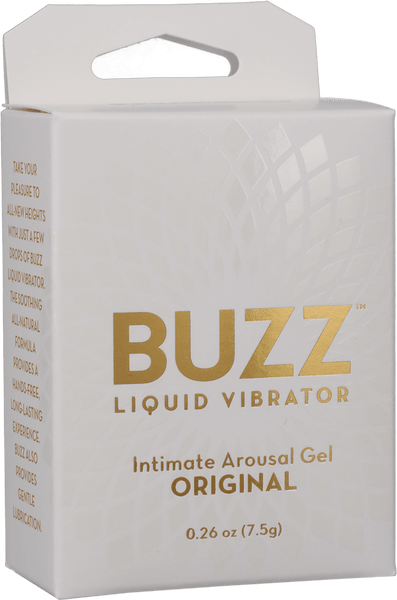 Original Liquid Vibrator - Intimate Arousal Gel - 0.26 Oz. - White, Gold - Take A Peek