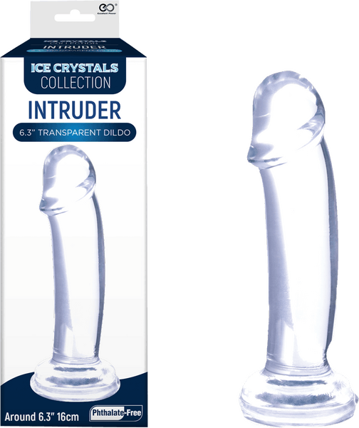 Intruder 6.3" Transparent Dildo (Clear) - Take A Peek