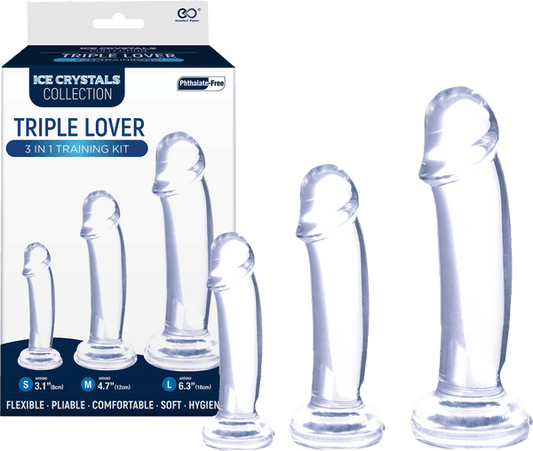 Triple Lover 3 In 1 Training Kit (Clear) - Take A Peek