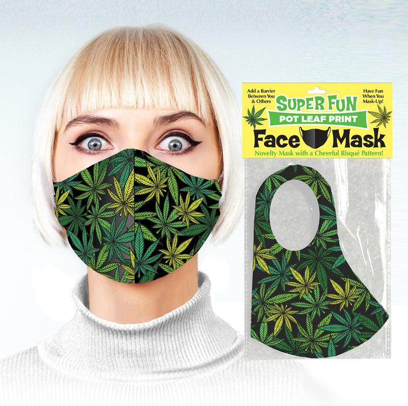 Super Fun Face Mask - Pot Leaf - Take A Peek