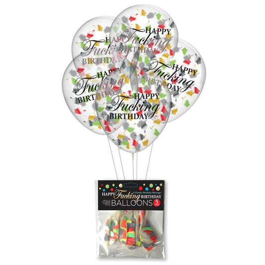 Happy Fucking Birthday Confetti Balloons - Take A Peek