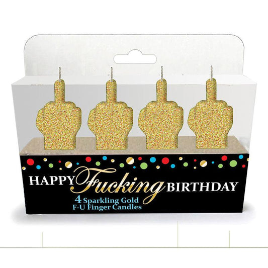 Happy Fucking Birthday FU Candle Set - Take A Peek