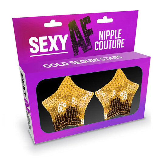 Sexy AF - Nipple Couture Gold Stars - Take A Peek