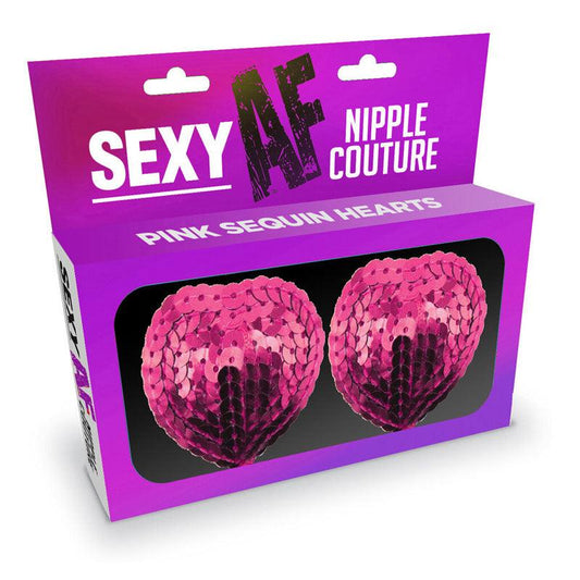 Sexy AF - Nipple Couture Pink Hearts - Take A Peek