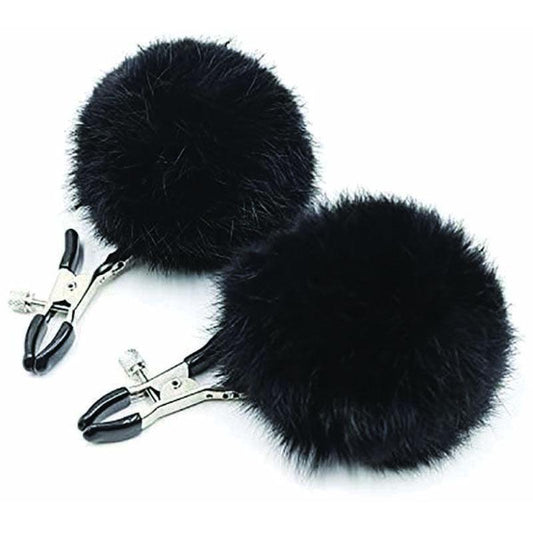 Sexy AF - Clamp Couture Black Puff Balls - Take A Peek