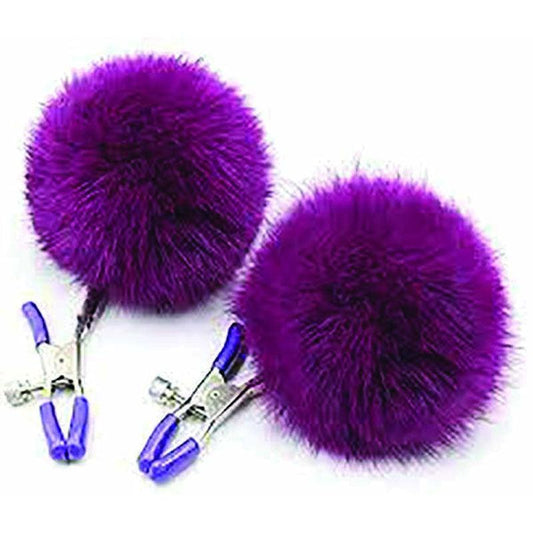 Sexy AF - Clamp Couture Purple Puff Balls - Take A Peek