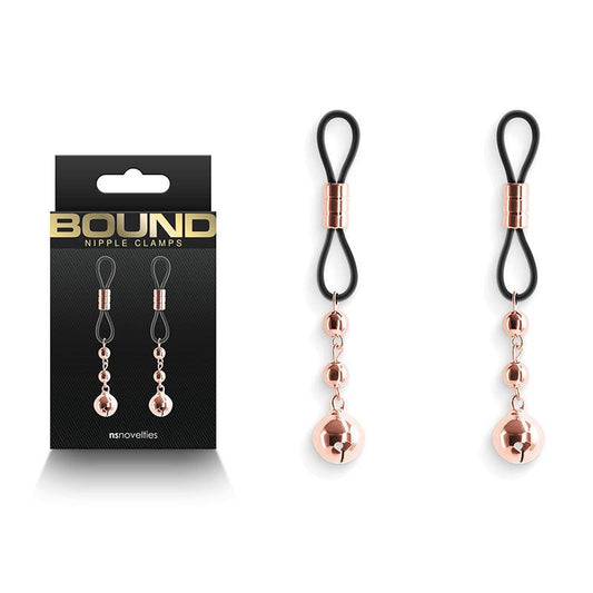 Bound Nipple Clamps - D1 - Rose Gold - Take A Peek