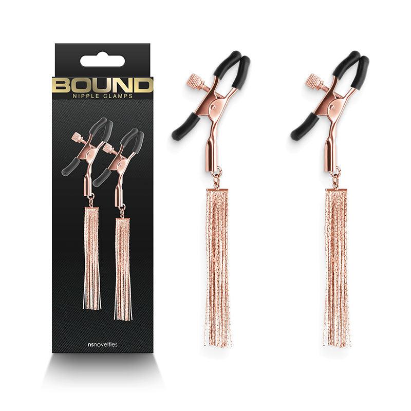 Bound Nipple Clamps - D2 - Rose Gold - Take A Peek