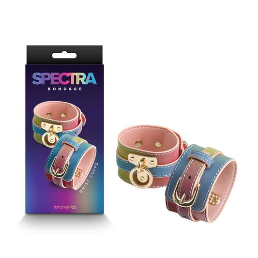 Spectra Bondage Wrist Cuffs - Rainbow - Take A Peek
