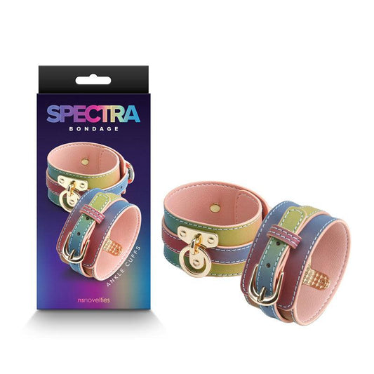 Spectra Bondage Ankle Cuffs - Rainbow - Take A Peek