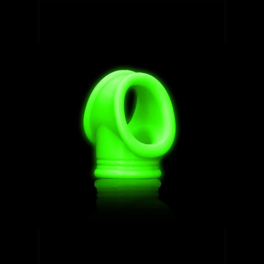 OUCH! Glow In The Dark Cock Ring & Ball Strap - Take A Peek