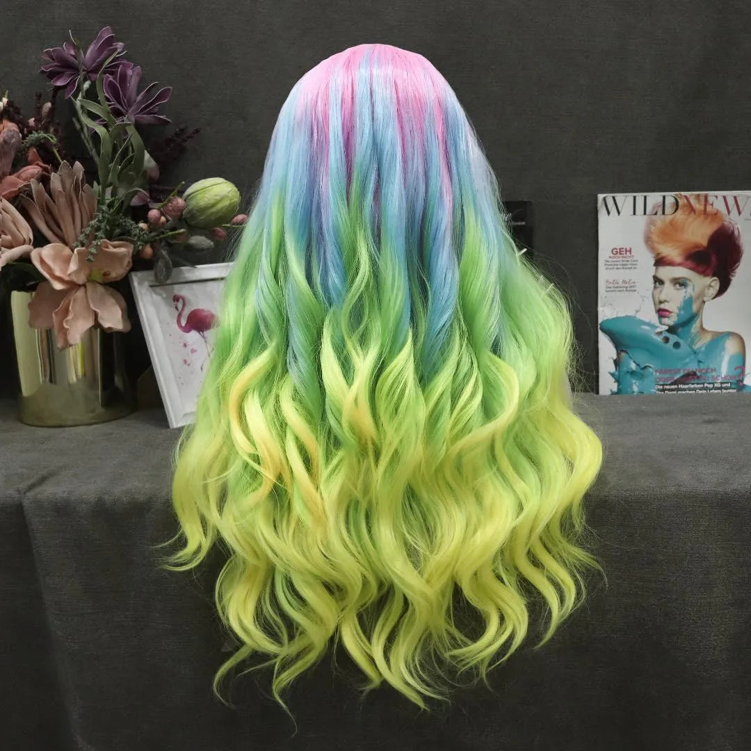 Pastel Mix Long Wig - Take A Peek
