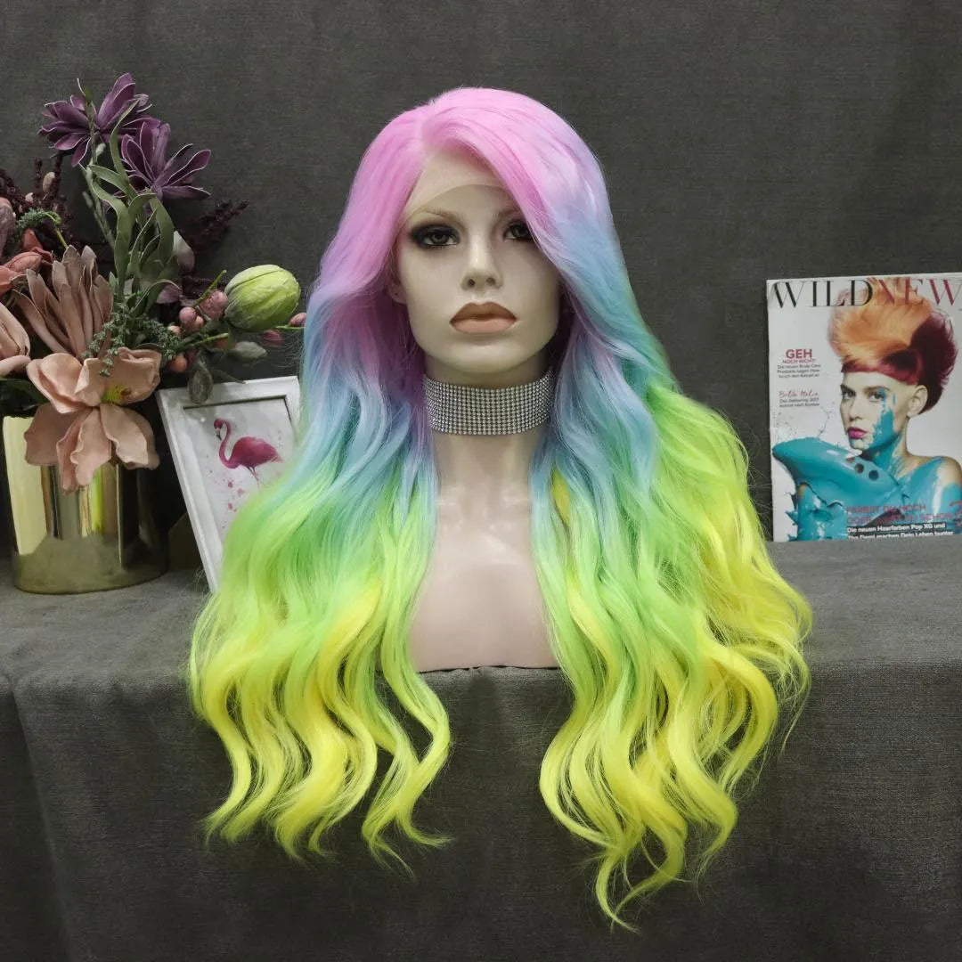 Pastel Mix Long Wig - Take A Peek