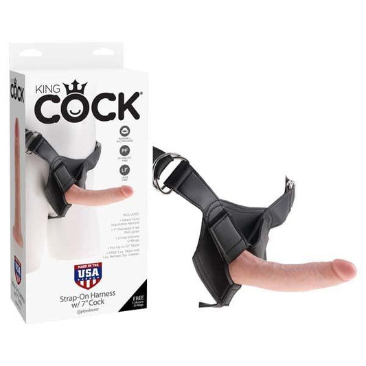 King Cock Strap-On Harness With 7'' Cock - Take A Peek