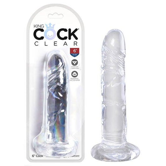King Cock Clear 6'' Cock - Take A Peek