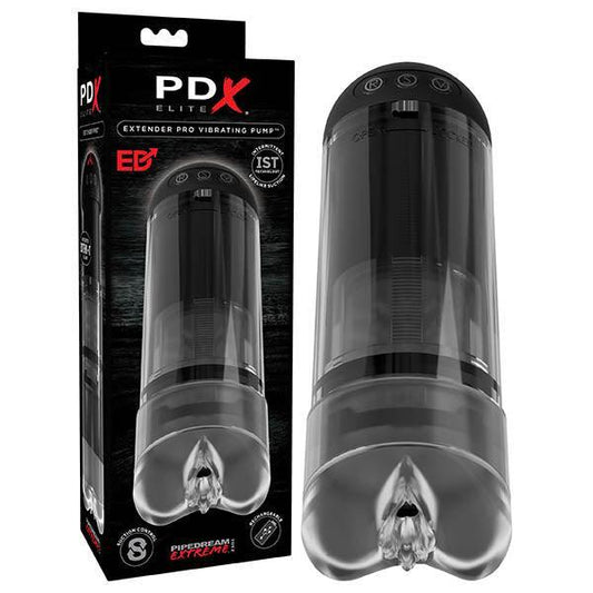 Pipedream Extreme Toyz Elite Extender Pro Vibrating Penis Pump - Take A Peek