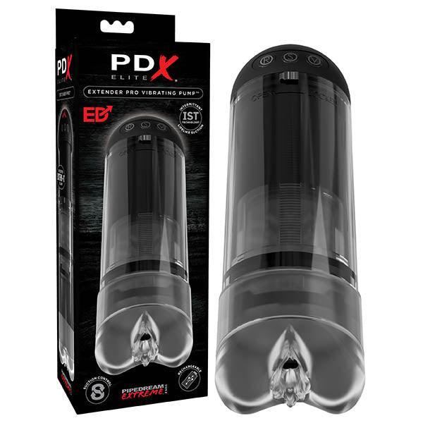 Pipedream Extreme Toyz Elite Extender Pro Vibrating Penis Pump - Take A Peek