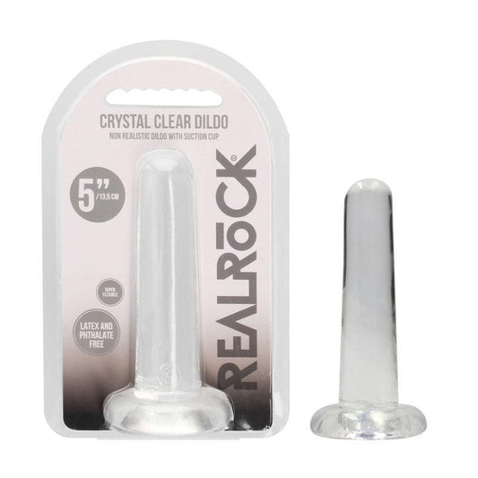 REALROCK Non Realistic Dildo With Suction Cup - 13.5 cm - Take A Peek