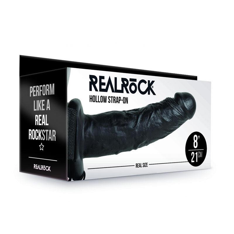 REALROCK Hollow Strap-on - 20.5 cm Black - Take A Peek