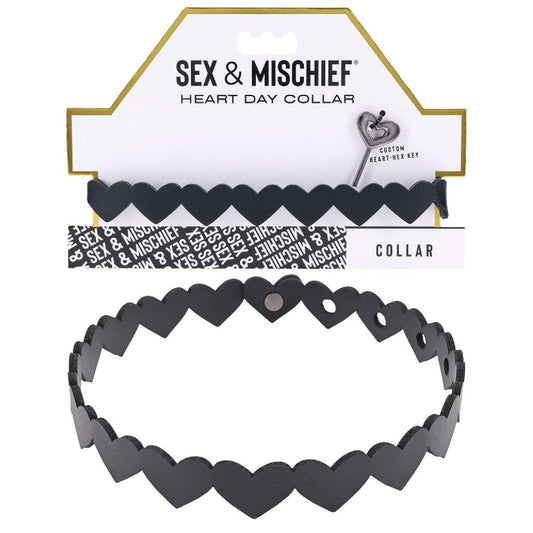 Sex & Mischief Heart Day Collar - Take A Peek