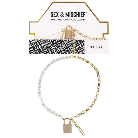 Sex & Mischief Pearl Day Collar - Take A Peek