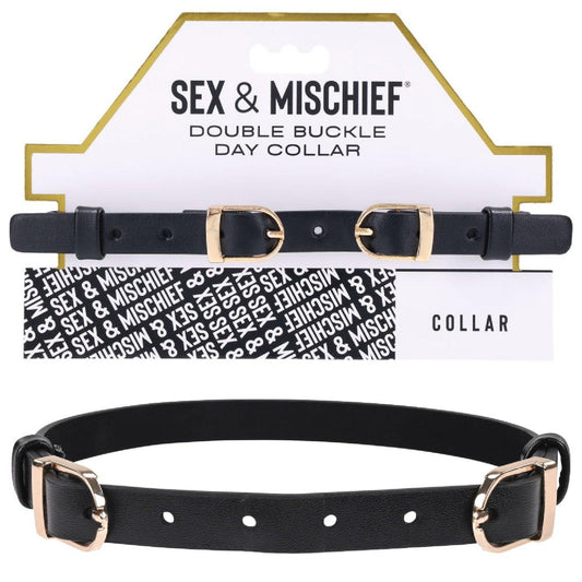 Sex & Mischief Double Buckle Day Collar - Take A Peek