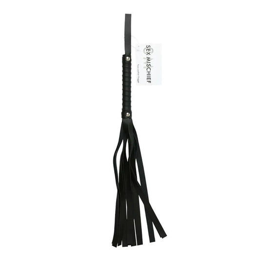Sex & Mischief Faux Leather Flogger - Take A Peek